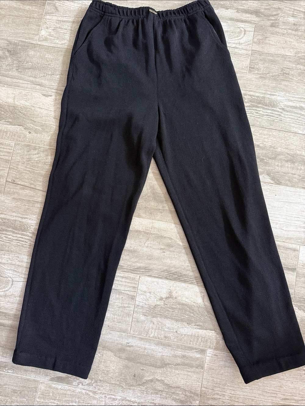 St. John Sport Black Knit Pants